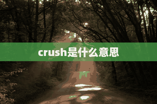 crush是什么意思(crush是什么意思网络用语)